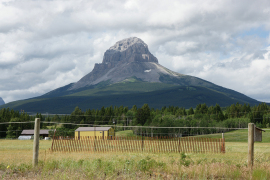 Mountain in Alberta Plains