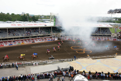 Beginning of Rodeo At Calgary Stampede