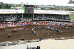 Beginning of Rodeo At Calgary Stampede