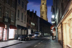 Brugge Street At Night01