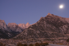 Mt. Whitney and Moon