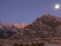 Mt. Whitney and Moon