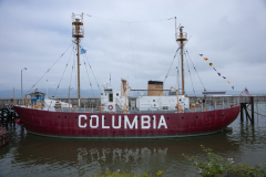 Freighters On Columbia River