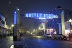 Little Italy San Diego Night
