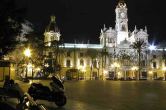 Valencia Plaza At Night