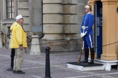 Stockholm Talking To Royal Guard  -DSC03329